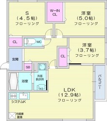 バスセンター前駅 徒歩16分 2階の物件間取画像